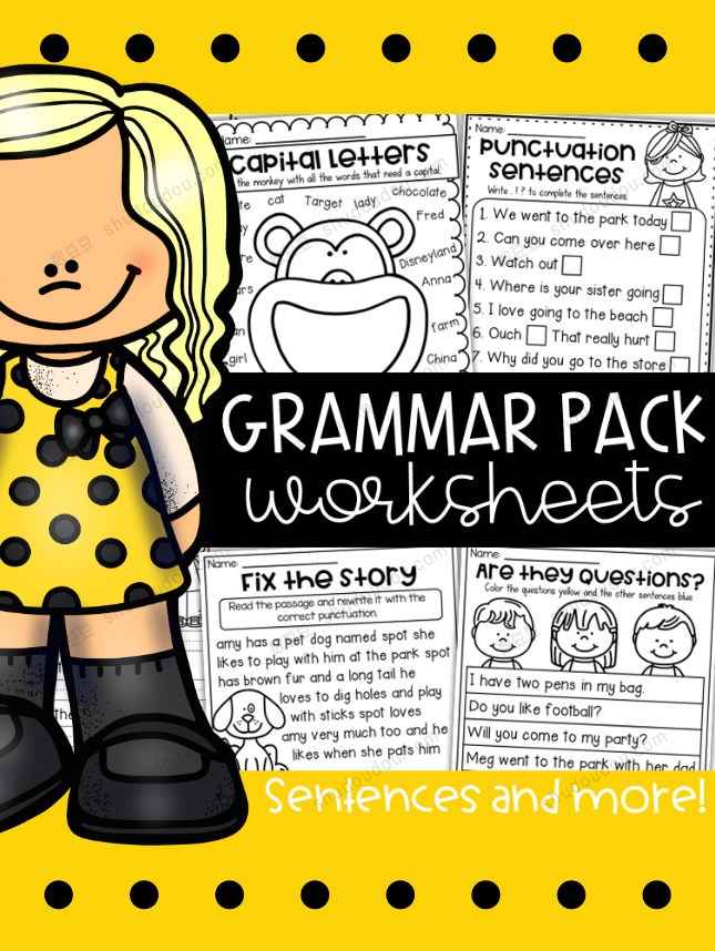 趣味语法练习册《Grammar Pack Worksheet》3册