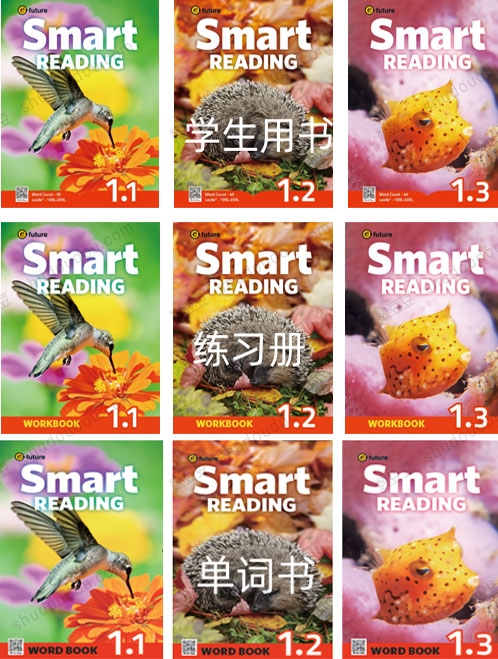 英语原版阅读教材的天花板《Smart Reading》1-6级，PDF+音频